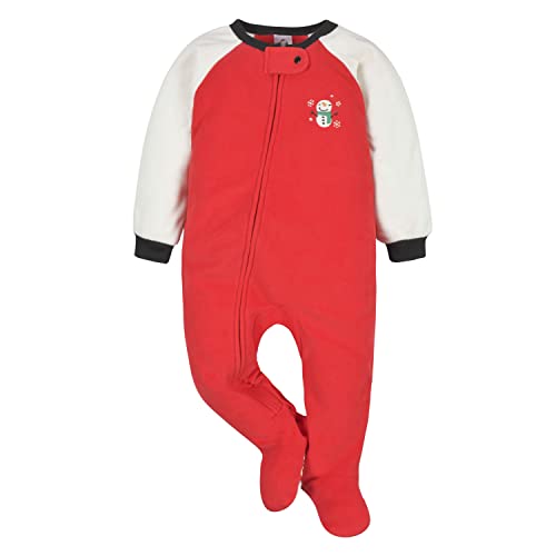 Image of Gerber Baby & Toddler Fleece Footed Pajamas 2-Pack