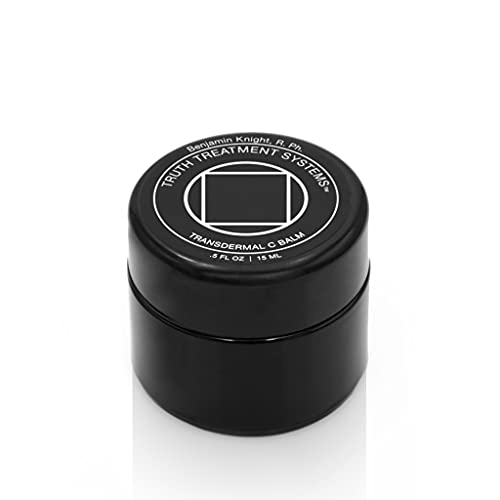 Transdermal C Balm by Benjamin Knight Fuchs R.Ph. Truth Treatment Systems, Vitamin C Skin Cream, Anti-Aging Transdermal Moisturizer for Dry Skin, Hydrating Cream Bright & Smooth Complexion (15ML)