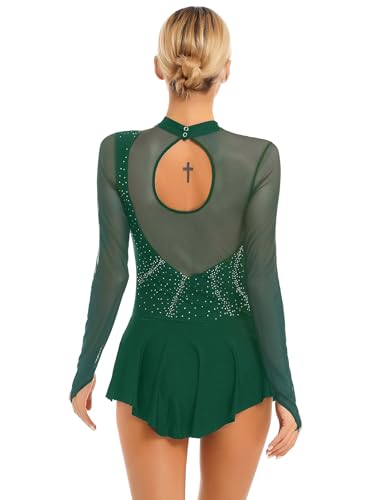 Justaucorps de ballet pour femmes Yhong sans irritation avec strass