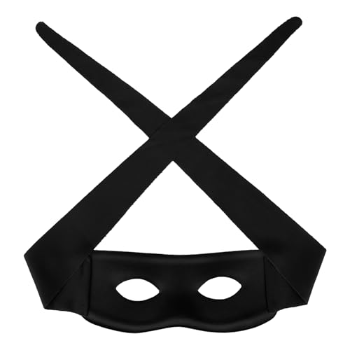 SAVITA Máscara Ojos para Disfraz de Halloween, Máscara Mascarada Negra Accesorios de Cosplay Héroe para Fiestas Disfraces Carnavales y Eventos Temáticos