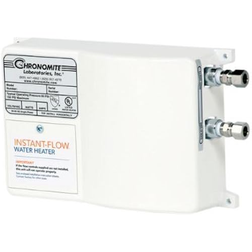 Chronomite SR-40/240 HTR 240-Volt 40-Amp SR Series Instant-Flow Standard Flow Tankless Water Heater by Chronomite