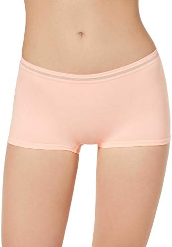 Jenni by Jennifer Moore Seamless Solid Color Boyshort Panty Orange Toucan L
