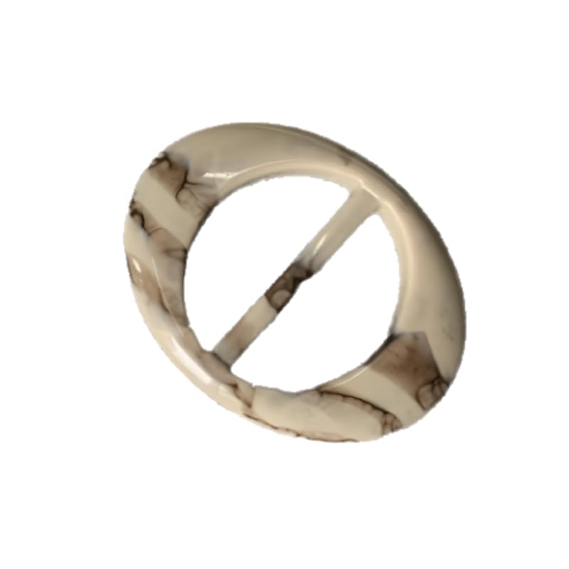 KLDGQ 1.8~4.8cm 4/8pcs Stone Pattern Resin Oval Scarf Buckle Silk Scarf Ring Clip T-Shirt Tie Clips For Women Silk Neckerchief