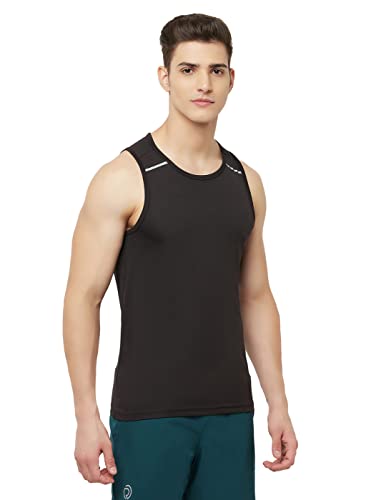 Image of TRUEREVO Men's Light Weight Dryfit Sports Tank Top Vest with Reflective Details for Running, Gym & Training