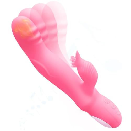 Summer Rabbit Adult Tool for Women New Realistic Pleasure Toy Bullet Tool Today Adult Silent Silicone Wand Thrusting Stimulation with Powerful 10 Modes for The one You Love. (Pink)