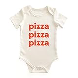 Chunky Deli Pizza Pizza Pizza Baby Bodysuit Gender Neutral Italian Foodie Outfit Soft 100% Cotton Short Sleeve One-Piece