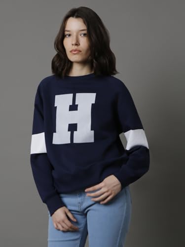 Image of HIGH STAR Women's Cotton Round Neck Sweatshirt