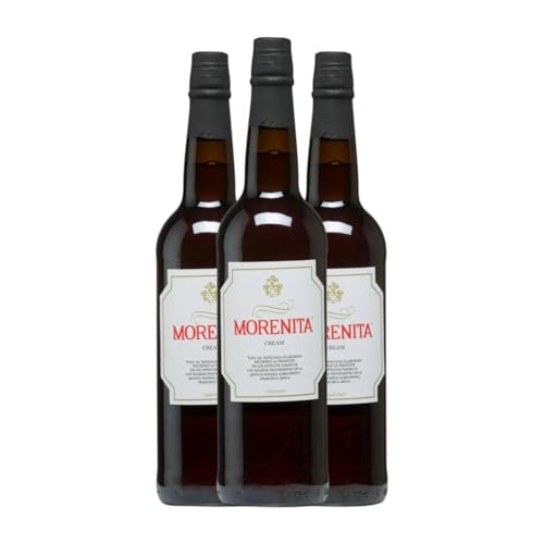 Crema de Licor Emilio Hidalgo Morenita Sherry Cream 75 cl (Caja de 3 Botellas de 75 cl)