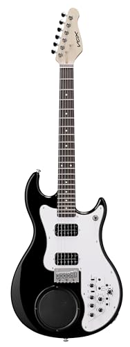 Vox APC-2 - Guitarra eléctrica con amplificador y altavoz integrados, máquina de efectos y ritmo, color negro