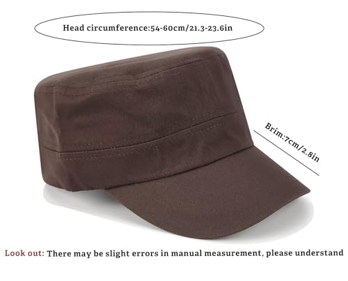 Image of Unisex Basic Cadet Army Caps Everyday Military Style Hat