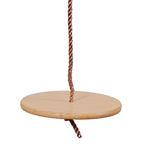 OTITU Columpio Plato De Madera Resistente A La Intemperie - Columpio Clásico para Niños Juguete De Madera, Asiento De Columpio Tipo Mono - Torres De Escalada Columpio