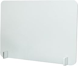 GRIRIW Divisória de mesa de acrílico para escritório, painéis transparentes, painéis de privacidade para mesas, placa de privacidade, divisória de painel de privacidade, divisória, proteção contra respingos, divisória branca fosca