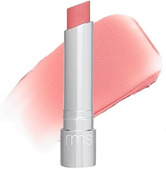 RMS Beauty Tinted Daily Lip Balm - Hydrating Sheer Lip Tint with Shea & Mango Butter, Natural Color, Vegan, Non-Sticky, Nourishing Lip Care Balm, 0.15 oz
