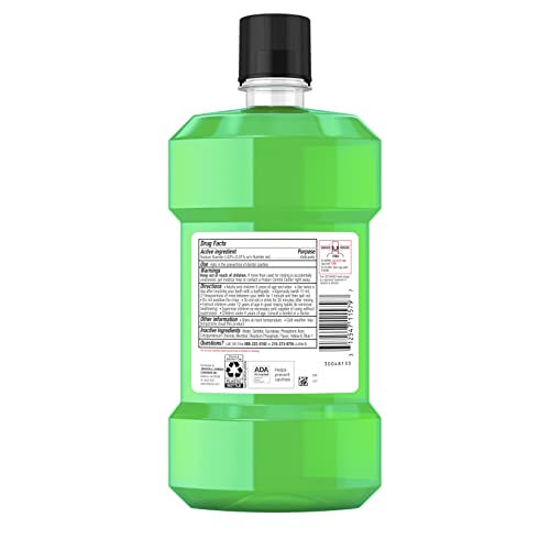 Image of Listerine Smart Rinse Kids Mouthwash, ADA Accepted, Alcohol-Free Anticavity Sodium Fluoride Mouthwash, Oral Rinse for Dental Cavity Protection, Mint Shield Flavor for Children's Oral Care, 500 mL