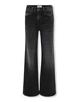 Kids ONLY Mädchen Kogjuicy Life Wide Leg DNM Dcc369 Noos Hose, Washed Black, 158 EU