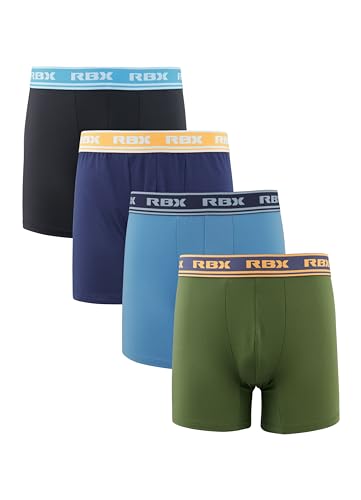 RBX Active Men's Athletic Performance Quick Dry Multi-Pack Boxer Brief Set