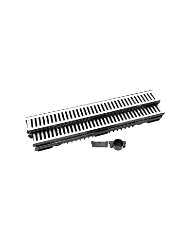 Bielbet Canale di drenaggio H = 55 mm 15,12 €/m 4 m Set con terminali e Raccordo DN110