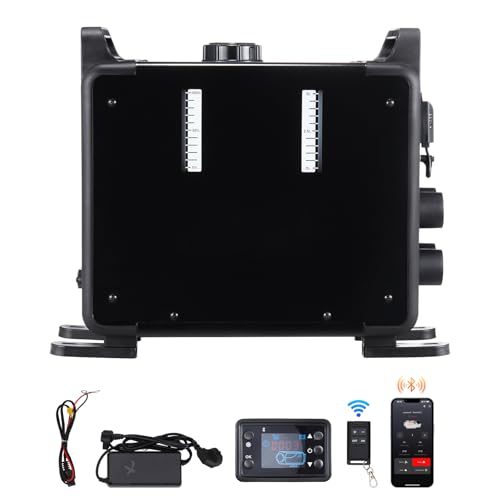 Happybuy 8KW Diesel Furnace, Universal 12V/24V Diesel Heat System, Bluetooth App Management, Remote Access and Visual Display, CO Alert