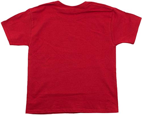 Santa Claus Costume | Jumbo Print Novelty Christmas Holiday Humor Youth T-Shirt-Youth,L Red #TOP2