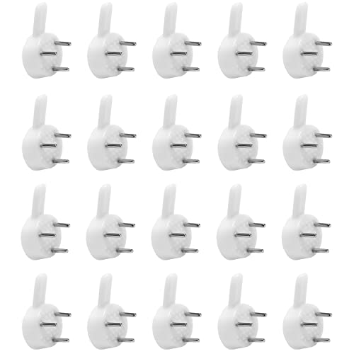 Image of Nails For Hanging Pictures,Picture Hooks Hardwall Hangers for Hardware Concrete Wall Hooks Invisible Nail Hangers Non-Trace Wall Picture Hanger No Damage Stucco 0.98 inch x 0.59 inch (L*W)(20pcs,0.98 inch x 0.59 inch