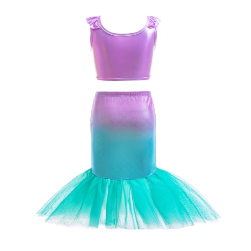 Image of Girls 4pcs Swimsuit Bathing Suit Princess Bikini Set for Toddler Little Kids Beach Swimwear