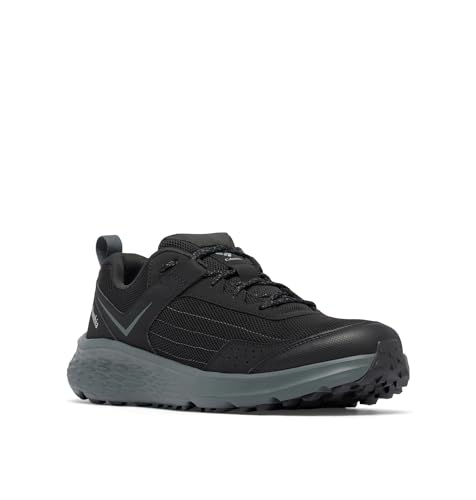 Columbia Mens Vertisol Trail, Black/Pure Silver, 12 Wide