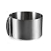 Cake Ring Mold Adjustable 6-12inch Cake Mold Tiramisu Mousse Stainless Steel 2 IN 1 Baking Mold Ring Kitchen Pastry Tools