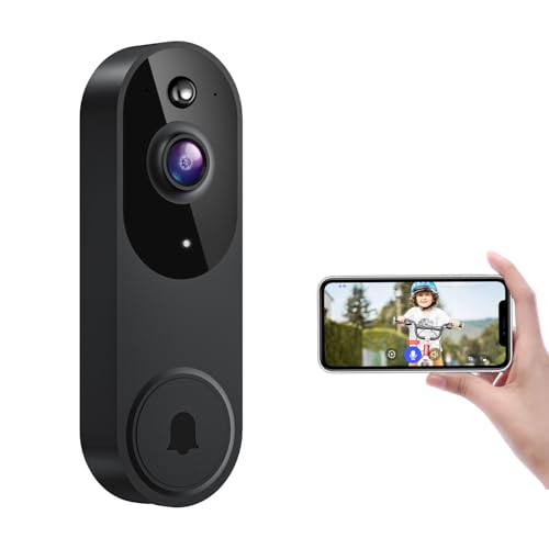 ModeJump 1080P Smart Wireless Video Doorbell Camera, Night...