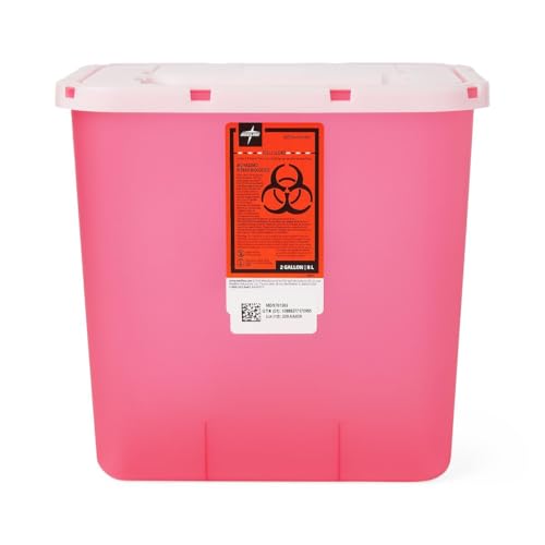 Multipurpose Sharps Container, Red, 2 gal.,1,Each,MDS701202H