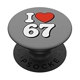 Photo Gallery retro 67 meme - divertente i love six seven popsockets popgrip adesivo Photo Gallery retro 67 meme - divertente i love six seven popsockets popgrip adesivo