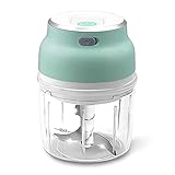 PGI Traders Rechargeable Food Chopper | Stainless Steel Blades | Mince, Slice, Blend | Portable | Ea