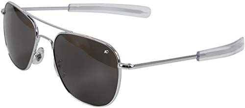 GENUINE GOVERNMENT AIR FORCE PILOTS SUNGLASSES BY â€œAMERICAN OPTICSâ€ (52 MM, Chrome)