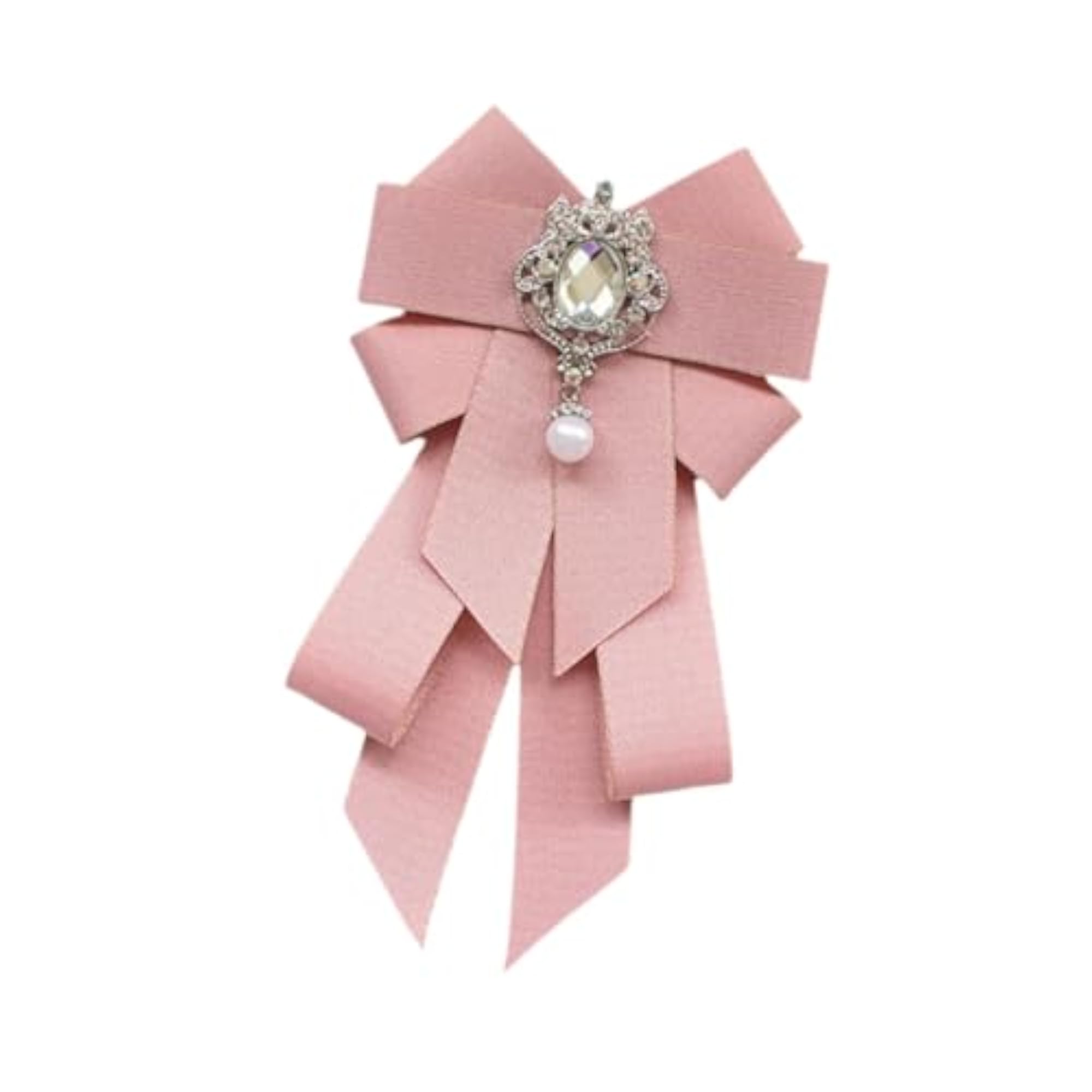 Ribbon Bow Brooch Pin for Elegant Necktie