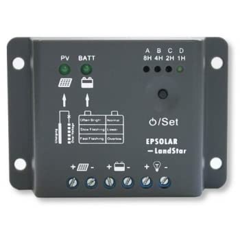 Navpower Régulateur de charge pour batterie individuelle Panneaux solaires - 5 Ah 12/24 V - Nautique Camper Bateau Gommone Caravan Cover