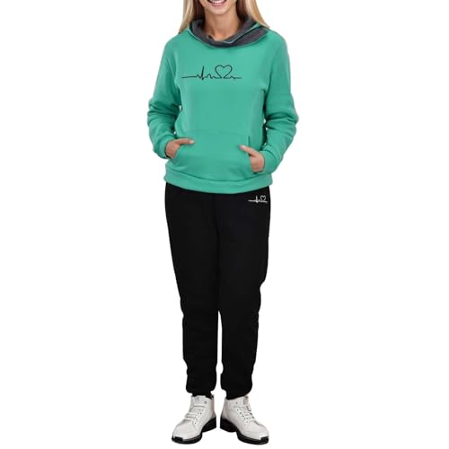 Ensemble de vêtements de sport décontractés pour femme avec sweat à capuche