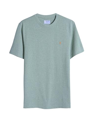 Farah Danny Reg T-Shirt Herern Shirt, Green Mist Marl, XL