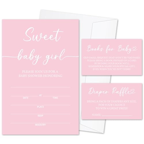 Sweet Baby - �s���N �x�r�[�V�����[���ҏ�Z�b�g ���̎q�p �����t�����ҏ�25���Z�b�g ���ނ��I�� & �Ԃ����̂��m�点�p�u�b�N���N�G�X�g�J�[�h ���ʔ��\�p�[�e�B�[�p�i -B16