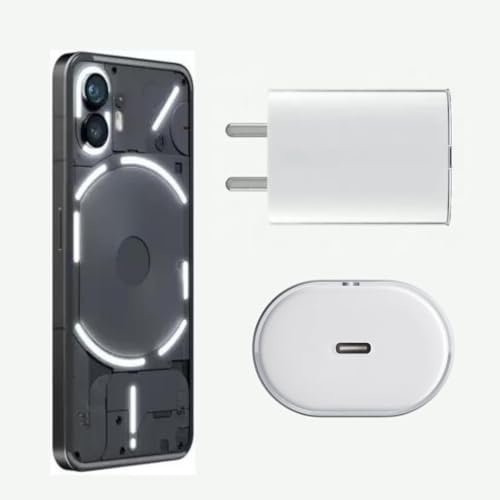 Image of Nothing Original 45W Rapid Fast Type C Mobile Phone Charger Adapter Compatible with Nothing Phone 2a, Phone 2, Phone 1, [PD PPS Technology] Support 45-Watt Power Power Delivery Charger Adaptor ONLY