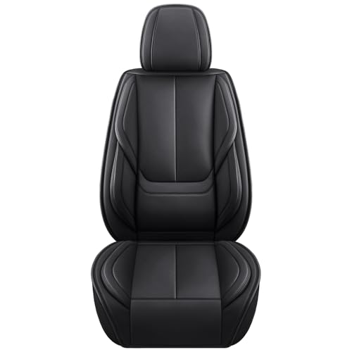 Image of MINGBRON Seat Covers, Car Seat Covers Front Seats, Car Seat Cover, Car Seat Protector Waterproof, Car Seat Cushion Nappa Leather, Black Seat Covers Carseat Cover Universal Fit for Most Cars