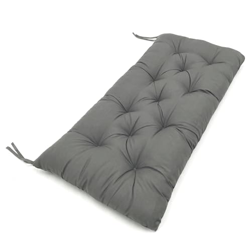 Coussin de banc d'extérieur de qualité supérieure gris foncé