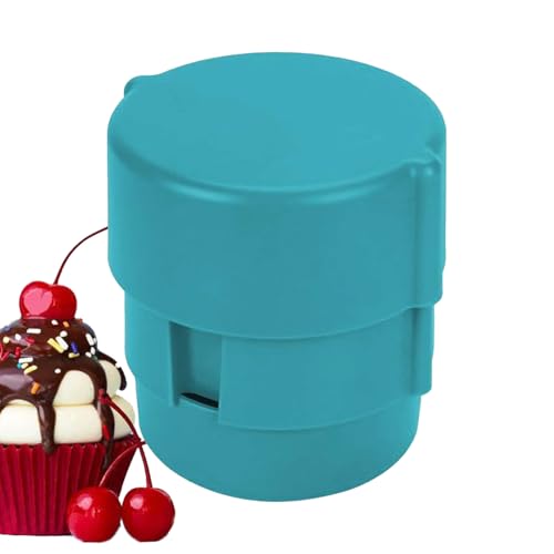 Dénoyauteur de cerises avec bac de récupération, dénoyauteur de fruits pour cerises et prunes, outil de cuisine manuel avec design d'impression pour pique-nique, camping et maison | Avec rangement