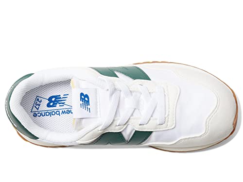 Image of New Balance Kids 237 Bungee Sneaker, Nimbus Cloud /Nightwatch Green, 1 M Little Kid (4-8 Years)