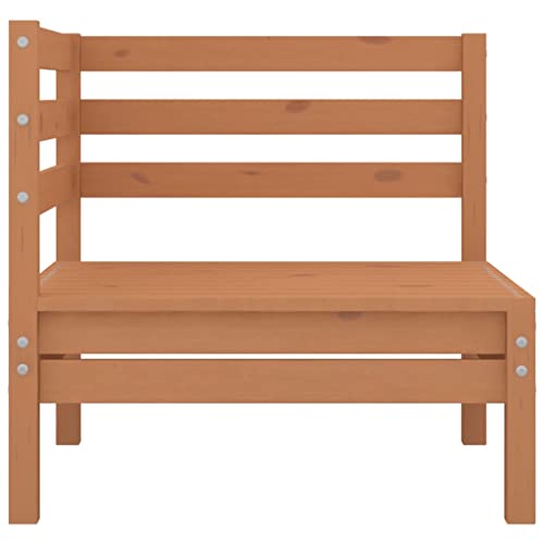 Muebles de jardín de diseño exclusivo en madera maciza color miel con acolchado 4