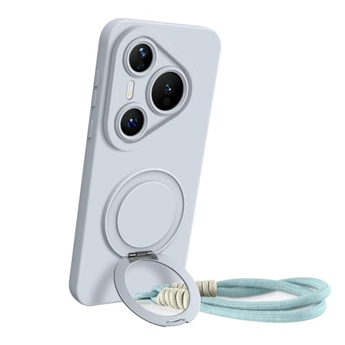 For Huawei Pura 90 / 90 Pro / 90 Pro Max �p �t���X�g�P�[�X ? ��]�������O�E�J�����ی�E�ϏՌ��E���X�����E���X�g�X�g���b�v�t���J�o�[,90pro max,Blue
