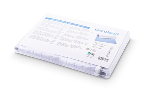 Waschbare Inkontinenz Bettunterlage – 85 x 90 cm – Mit Flügeln – Saugstark & rutschfest – Bis 95°C Waschbar – Matratzenschutz Wasserdicht – Atmungsaktiv – Trocknergeeignet – Weiß