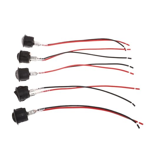 Interrupteur à bouton Miniature 12V de comodo phares et commutateur de tige d'indicateur