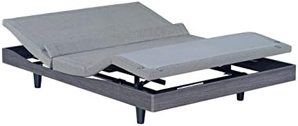 Reverie 9T Adjustable Bed Base, Wireless, Wall Hugger, High Definition Massage, Lumbar Support, Bluetooth, Zero Gravity, Anti-Snore, Alarm Timers (King)