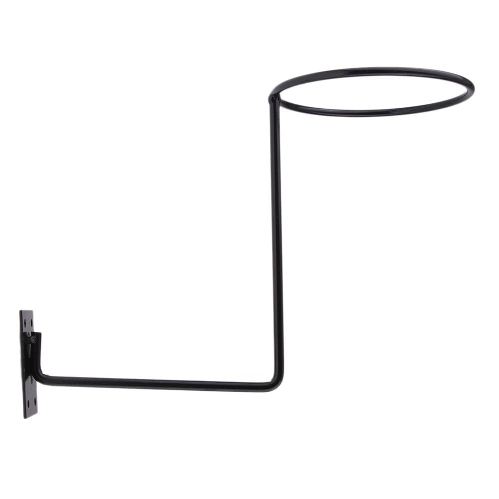 HESHUWEN Helmet Holder Steel Motorcycle Accessories Helmet Holder Hanger Rack Wall Mounted Hook For Coats Hats Caps Black White(Black)
