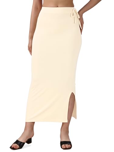 Image of Mehrang Microfiber Saree Shapewear Petticoat for Women, Cotton Blended Shape Wear Dress for Saree