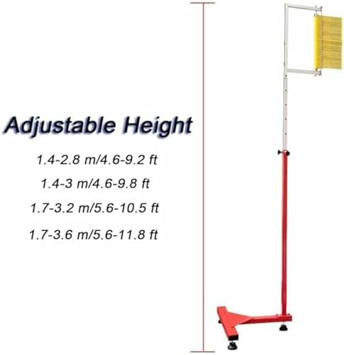 Probador de salto vertical regulable de 1,4 a 2,8 m con soporte terrestre estable 8
